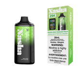 Guava Kiwi Passionfruit NASHA 25K DISPOSABLE VAPE: 25000 puffs, OLED screen displaying  battery and e-liquid indicator and Type-C Charging. BUY NOW AT MV